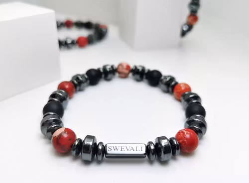 Fire & Metall Pärlarmband - SWEVALI