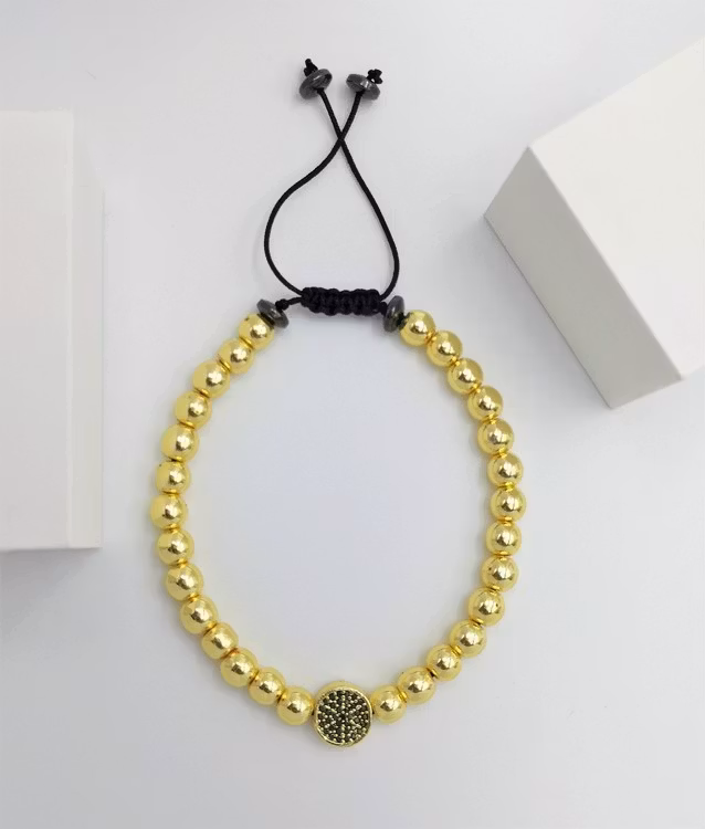 compass Pearl Pärlarmband bild 2 är ett vacker herr armband med unik färgkombination.