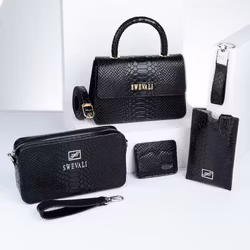 Luxury Leather Bags Set “Sneaky Lyx Trace” - SWEVALI