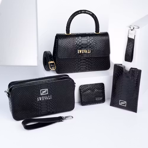 Luxury Leather Bags Set “Sneaky Lyx Trace” - SWEVALI