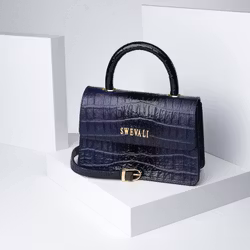 Luxury Leather Bags  Set “Coco Blue Night” - SWEVALI