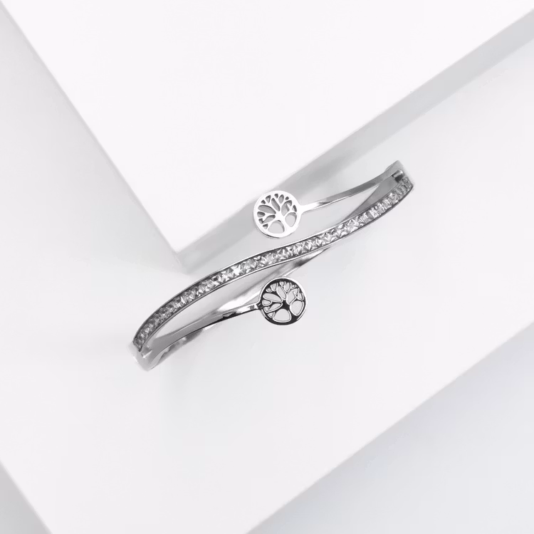 Tree of life harmony S Armband bild 2 är en Elegant, tidlös, och modern accessoar. Otroligt Vacker design av SWEVALI för alla tillfälle. Smycken är av hög kvalité Stainless Steel. Passar perfekt för d