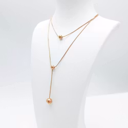 Prestige Beauty Orbits Rose Gold Halsband - SWEVALI