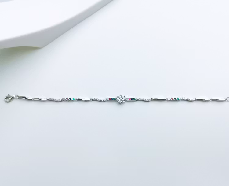 Aroma spring Silver Armband 925 äkta silver, modern silver armband 4