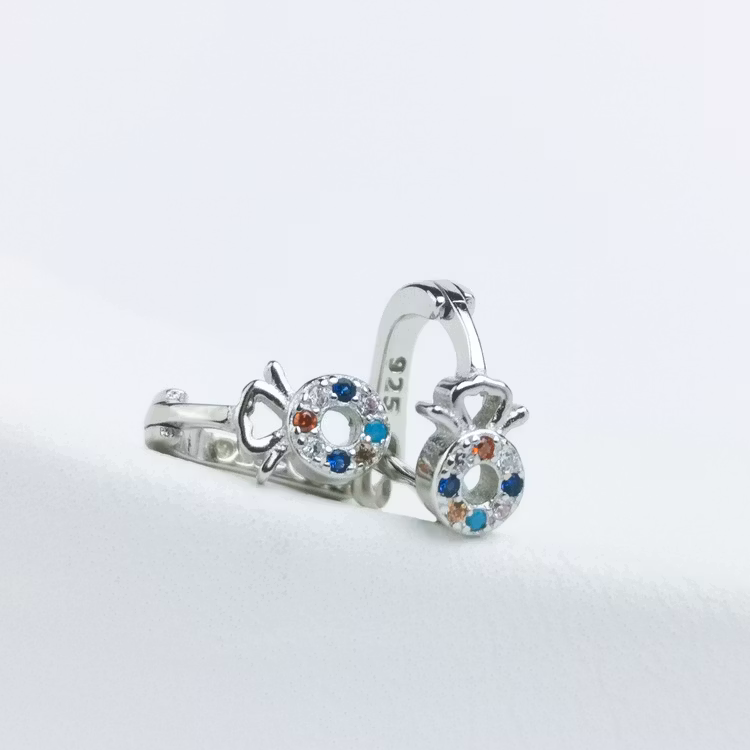 3 - Amulette  Silver Örhänge 925 Modern and trendy earings and women jewelry and accessories