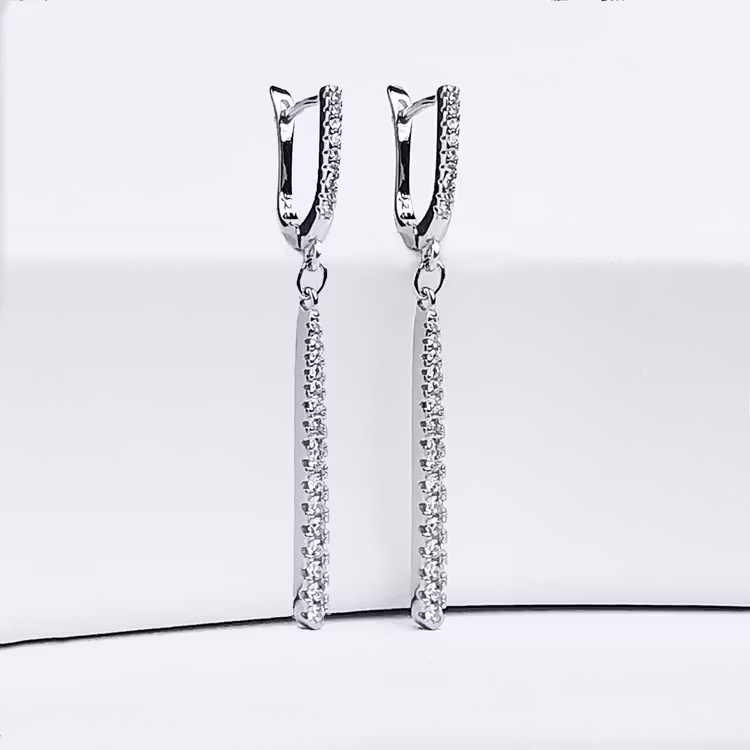 1 - Queen Silvia Silver Örhänge 925 Modern and trendy earings and women jewelry and accessories
