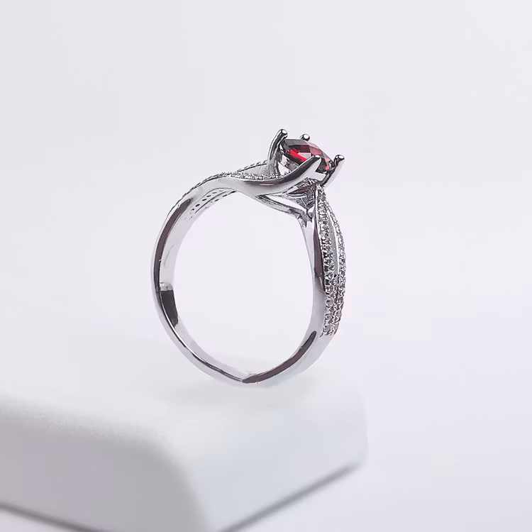 3- Seductive Carmine Silver Ring 925 Modern and trendy Silver Rings and women jewelry and accessories from SWEVALI fashion Sweden