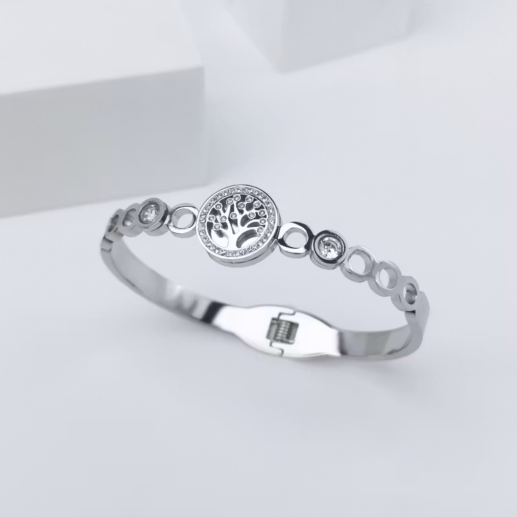 Tree Of Life Diamond Silver Edition Armband - SWEVALI
