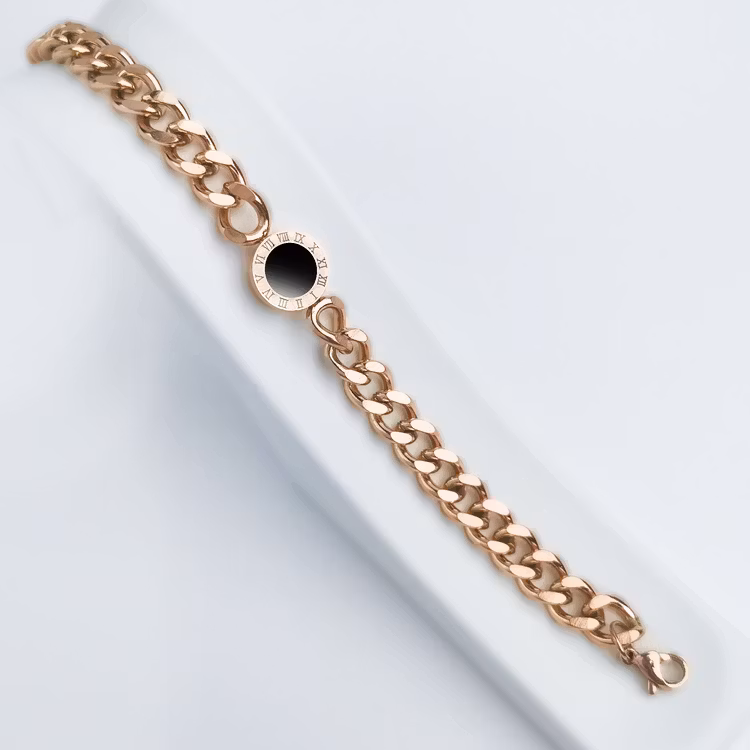 18K Guldpläterad - Era Elegance Lady Confidence Rose Gold Edition Armband - SWEVALI