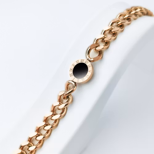 18K Guldpläterad - Era Elegance Lady Confidence Rose Gold Edition Armband - SWEVALI