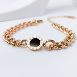 18K Guldpläterad - Era Elegance Lady Confidence Rose Gold Edition Armband - SWEVALI