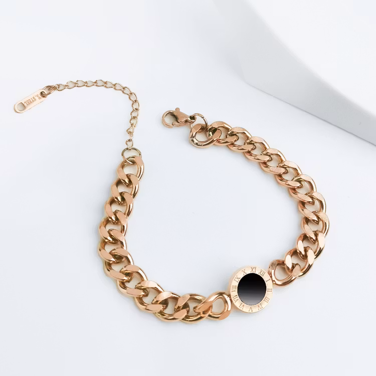 18K Guldpläterad - Era Elegance Lady Confidence Rose Gold Edition Armband - SWEVALI