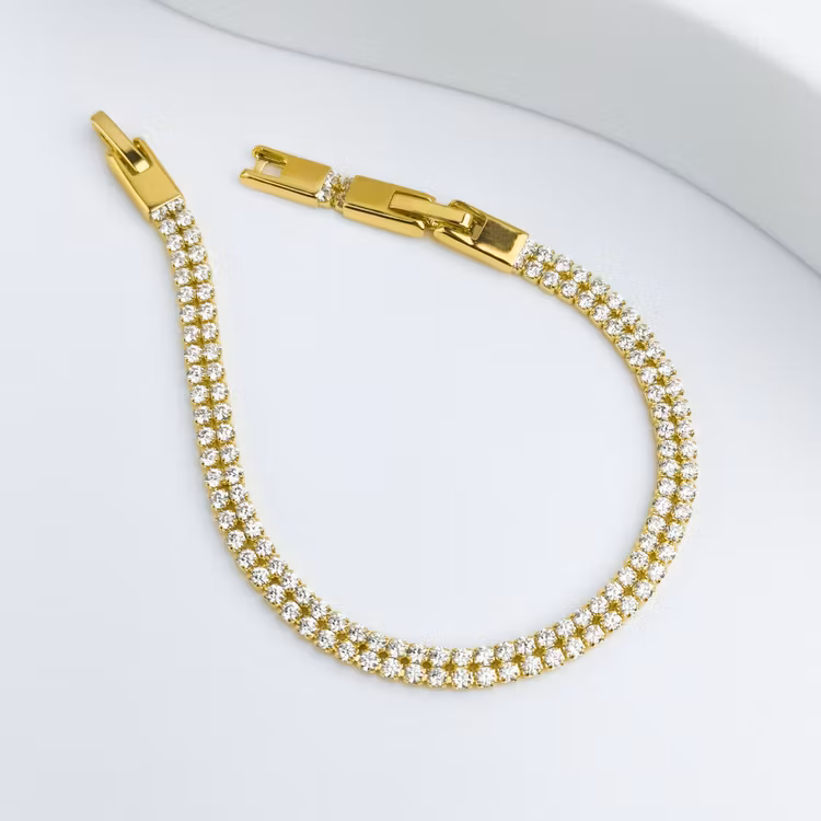 Twin Diamond Flow Gold Edition Armband - SWEVALI