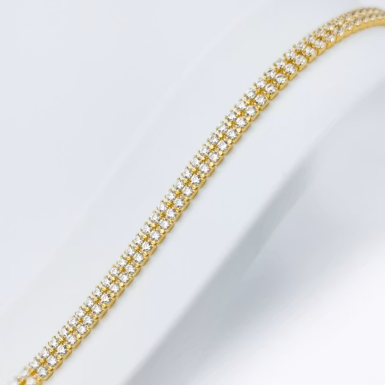 Twin Diamond Flow Gold Edition Armband - SWEVALI