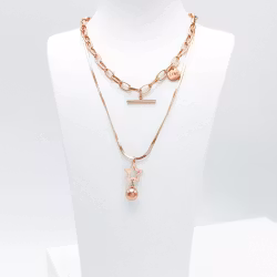 Full Of Love Rose Gold Halsband - SWEVALI