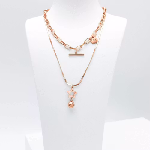 Full Of Love Rose Gold Halsband - SWEVALI