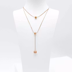 Prestige Beauty Orbits Rose Gold Halsband - SWEVALI