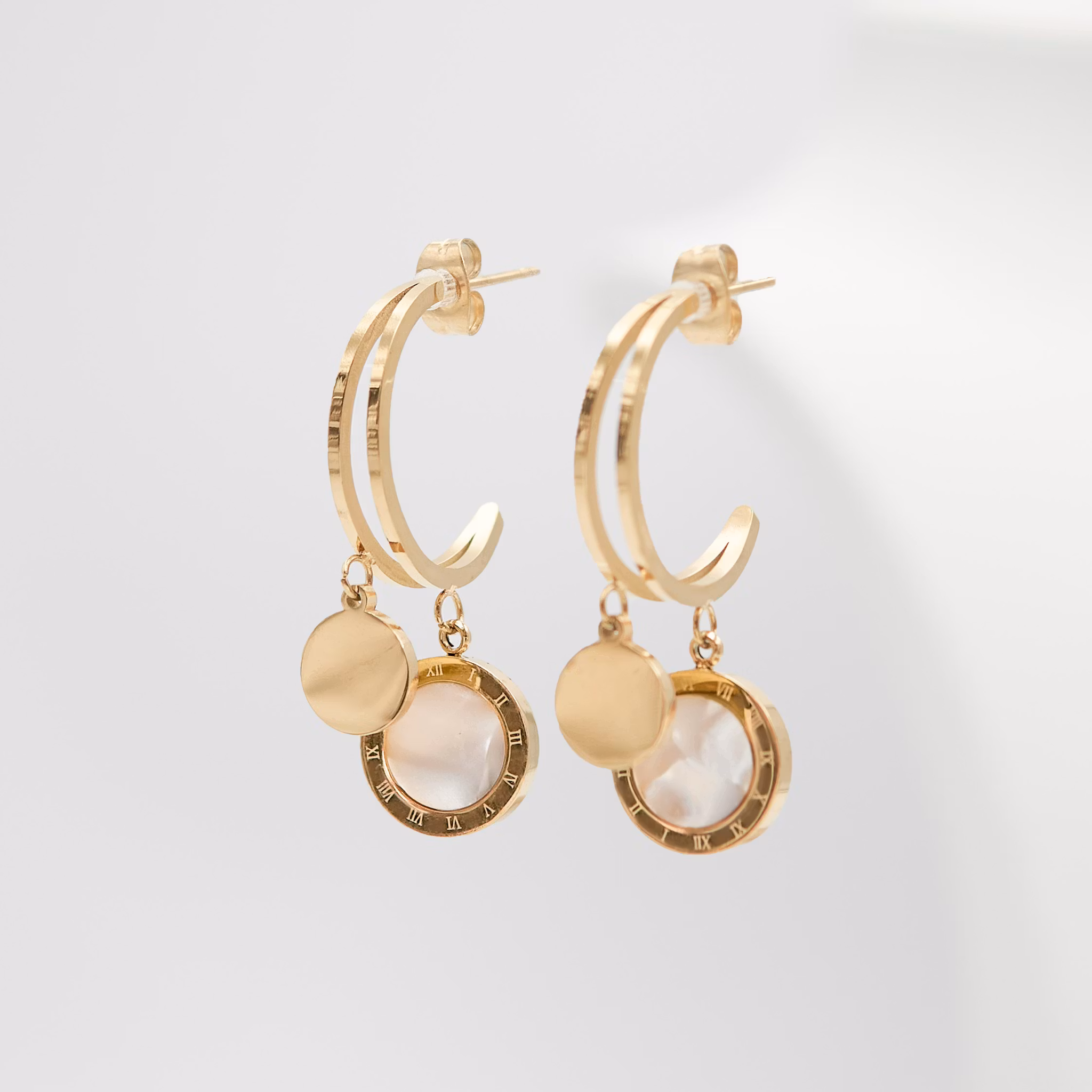 2- Era Elegance Flamenco Gold Edition -Örhänge 316 L - Special Earrings From SWEVALI