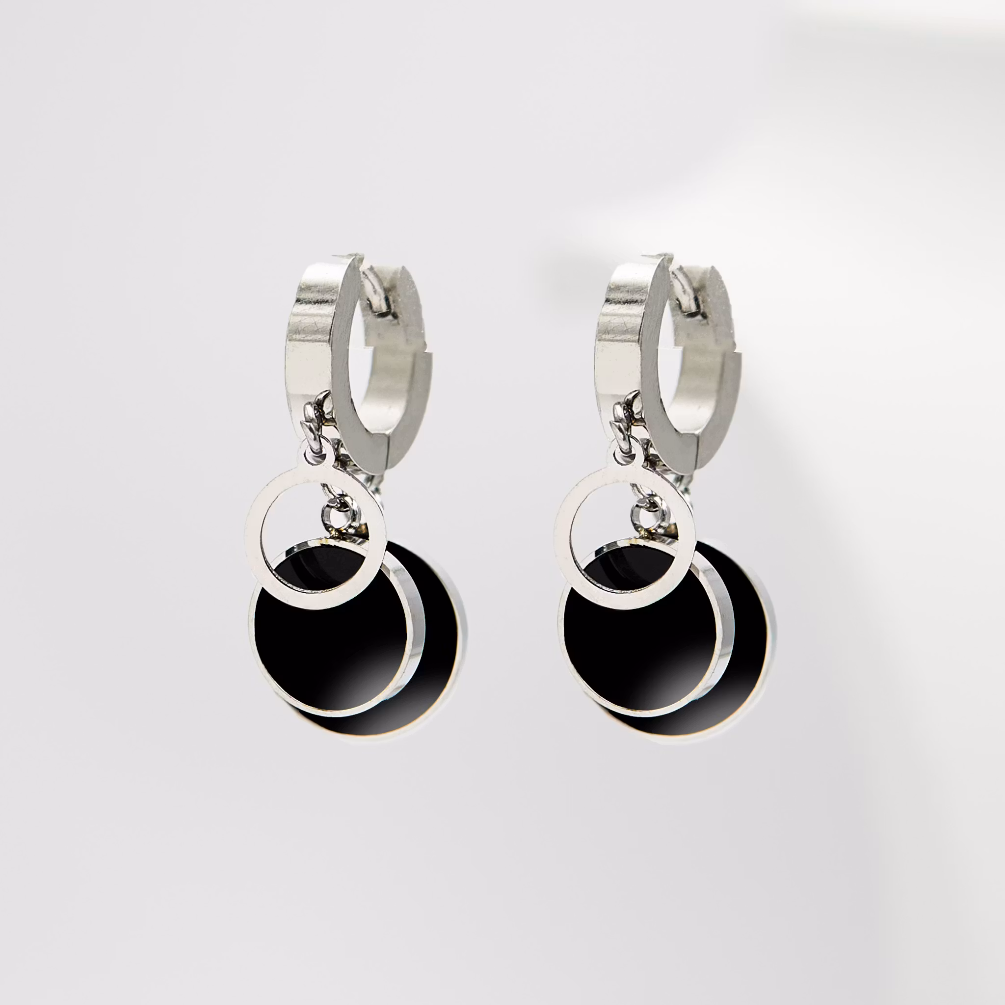 2- Moon Midnight Silver Edition -Örhänge 316 L - Special Earrings from  SWEVALI