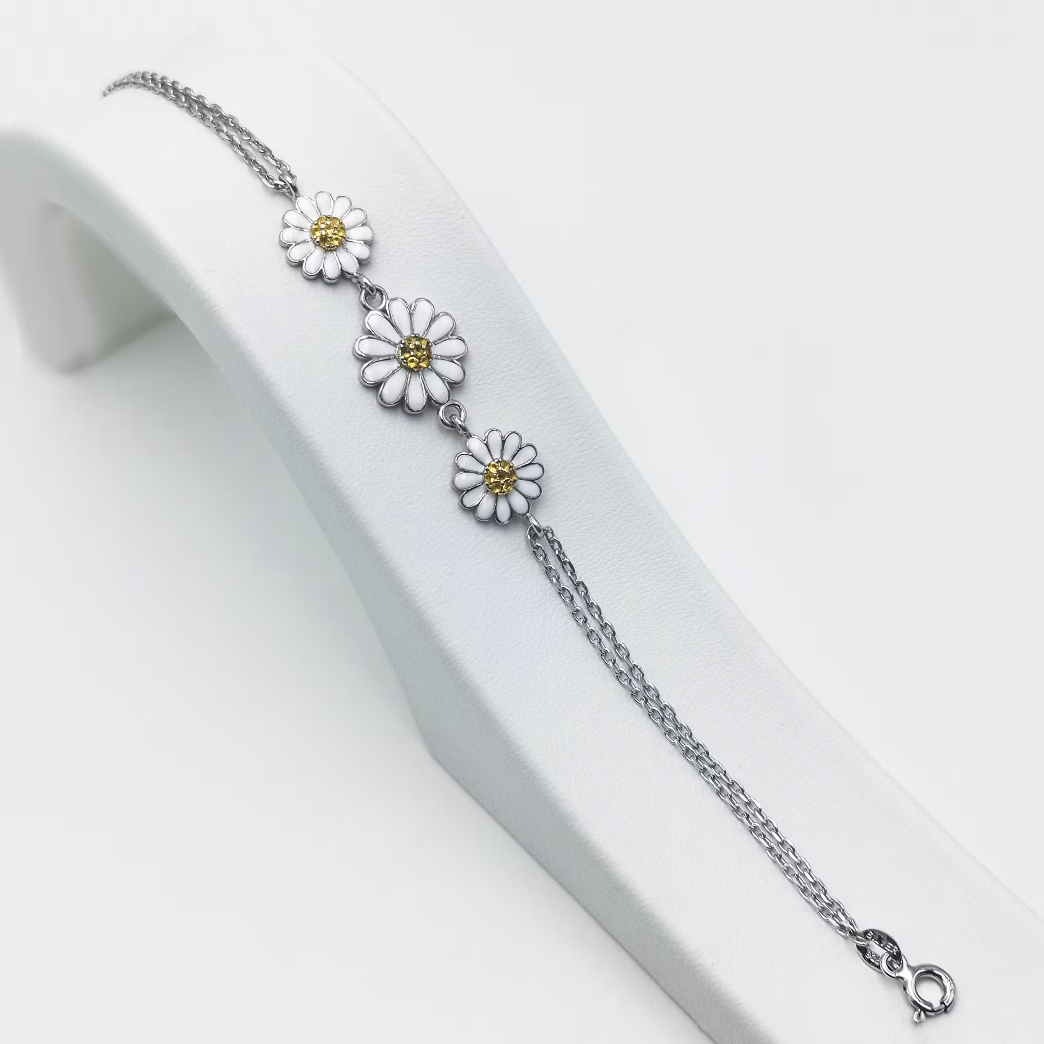 Treo Silver 925 krysantemum dam armband - SWEVALI