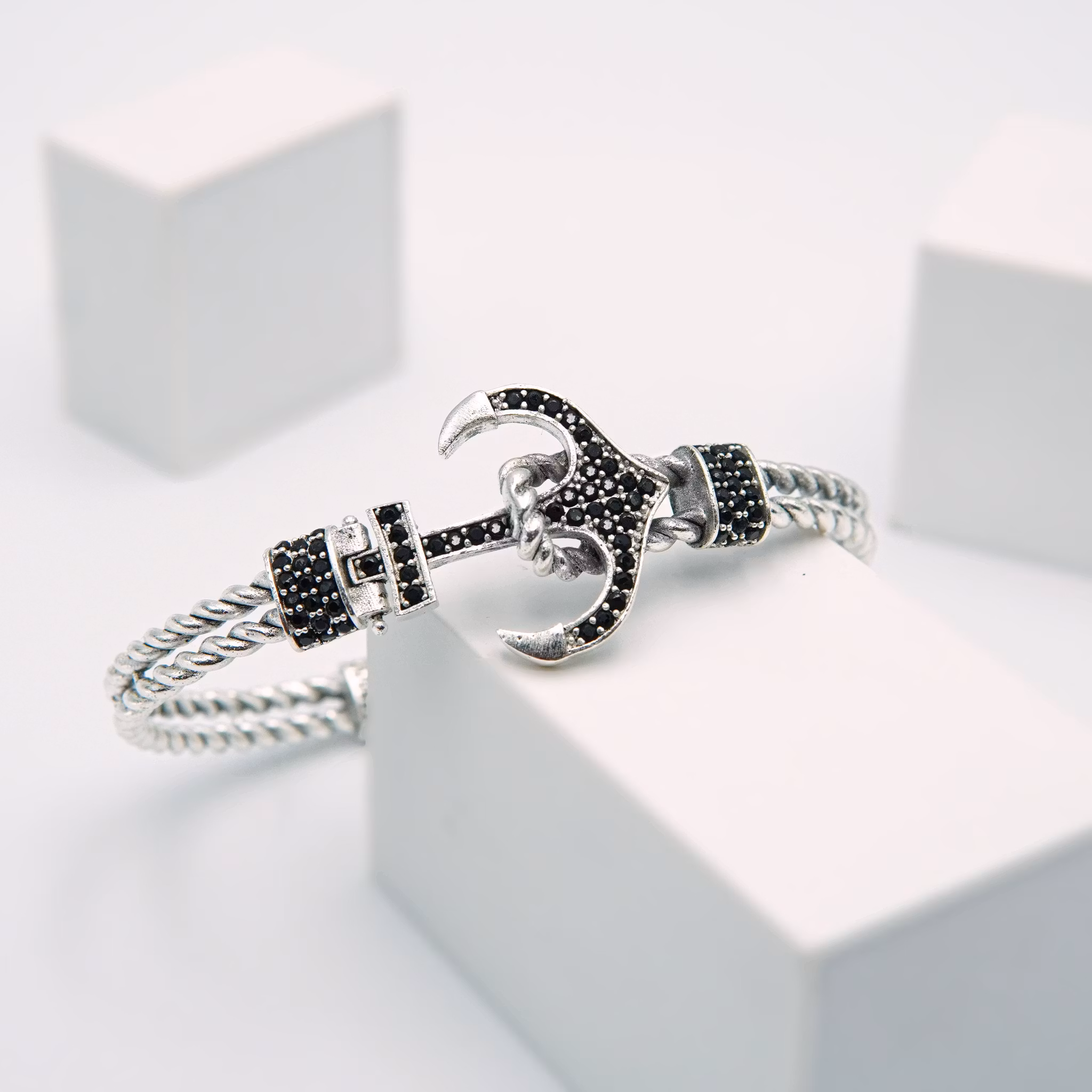 4 Anchor Silver Legend - Herr Armband Steel - SWEVALI