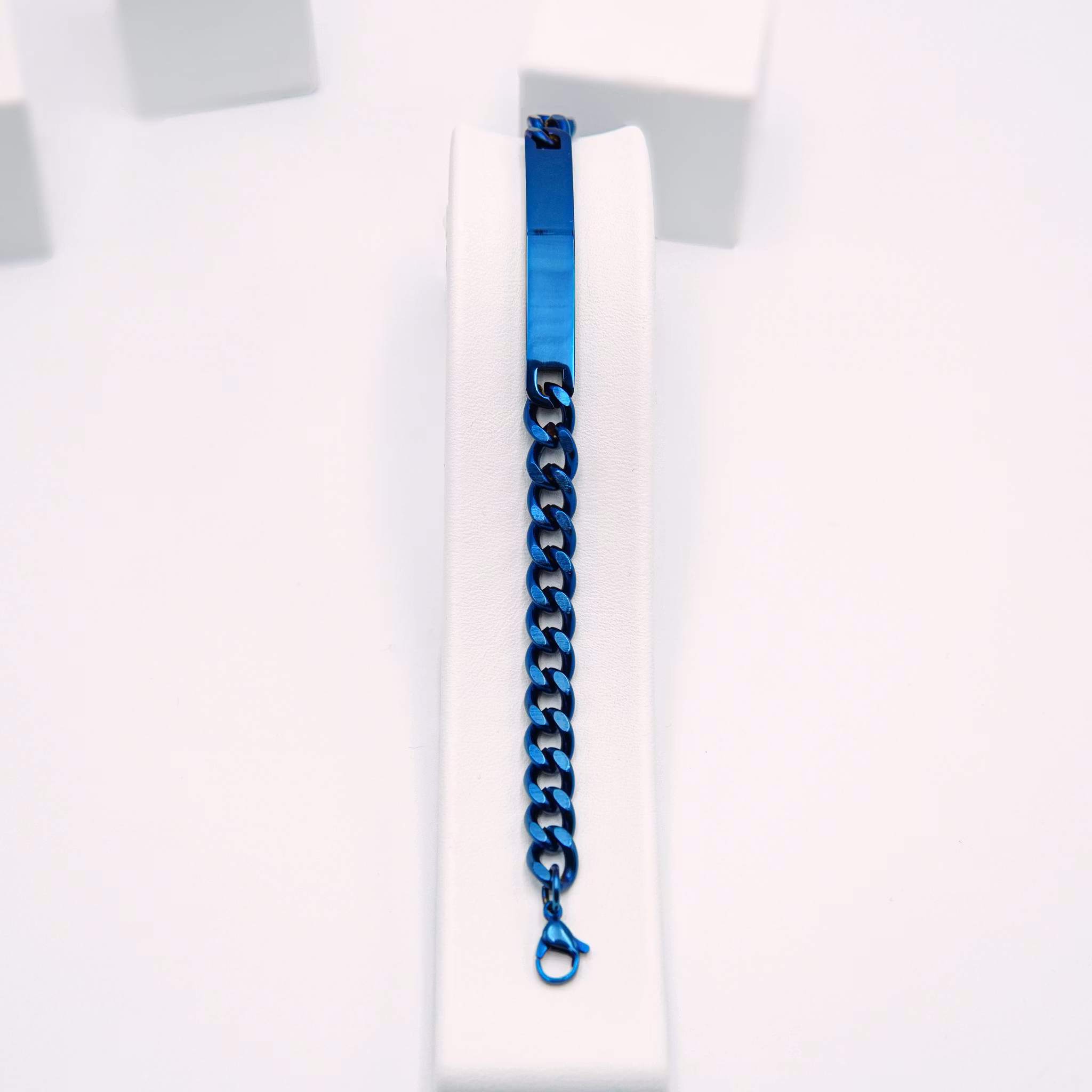 2 Blue Elegant - Herr Armband Steel - SWEVALI