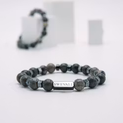 Mountatin Haigh Grey - Herr Pärlarmband - SWEVALI