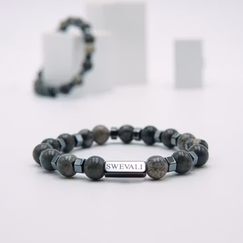 Mountatin Haigh Grey - Herr Pärlarmband - SWEVALI