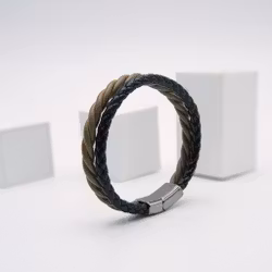 Personalities Light Black - Herr Leather Armband - SWEVALI