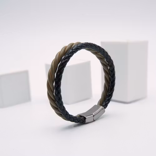 Personalities Light Black - Herr Leather Armband - SWEVALI