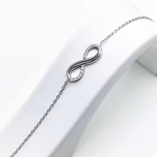 Infinity North Silver diamond armband 925 - SWEVALI