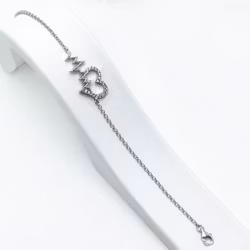 Silver 925 Puls of heart elegant armband - SWEVALI