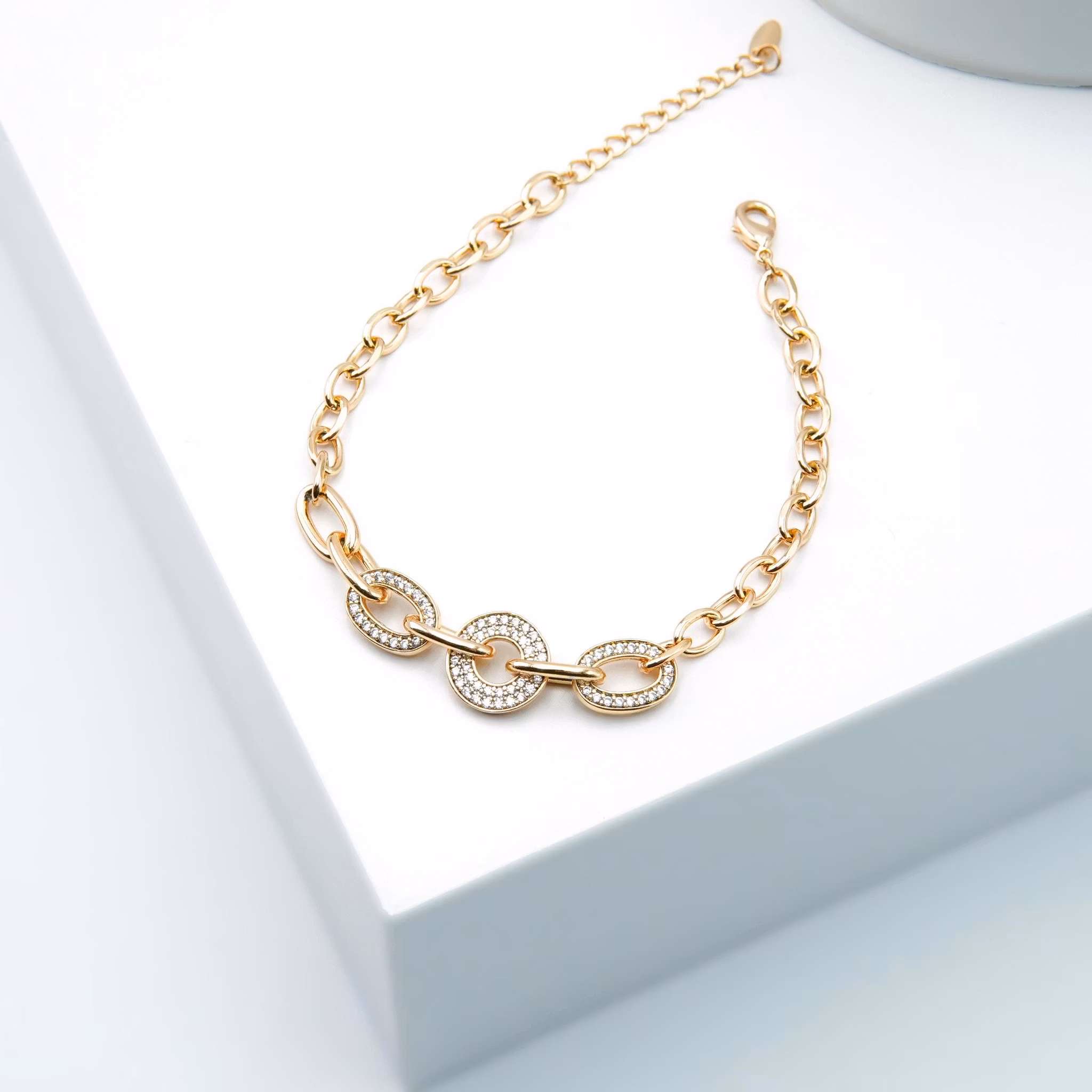 2 So Close Diamonds - Armband Dam Rose Gold Edition - SWEVALI