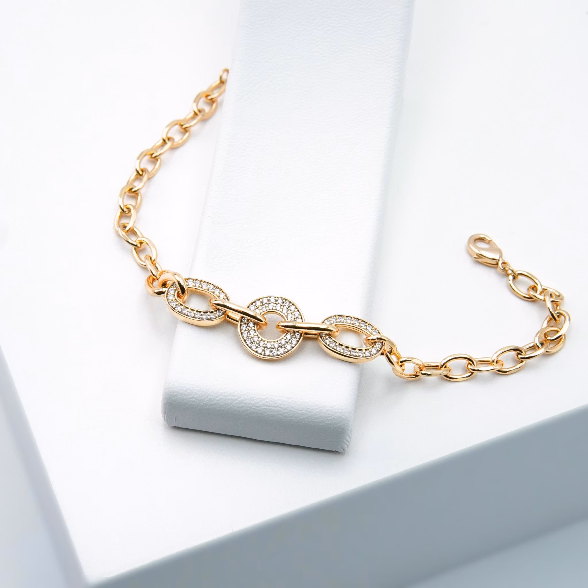 3 So Close Diamonds - Armband Dam Rose Gold Edition - SWEVALI