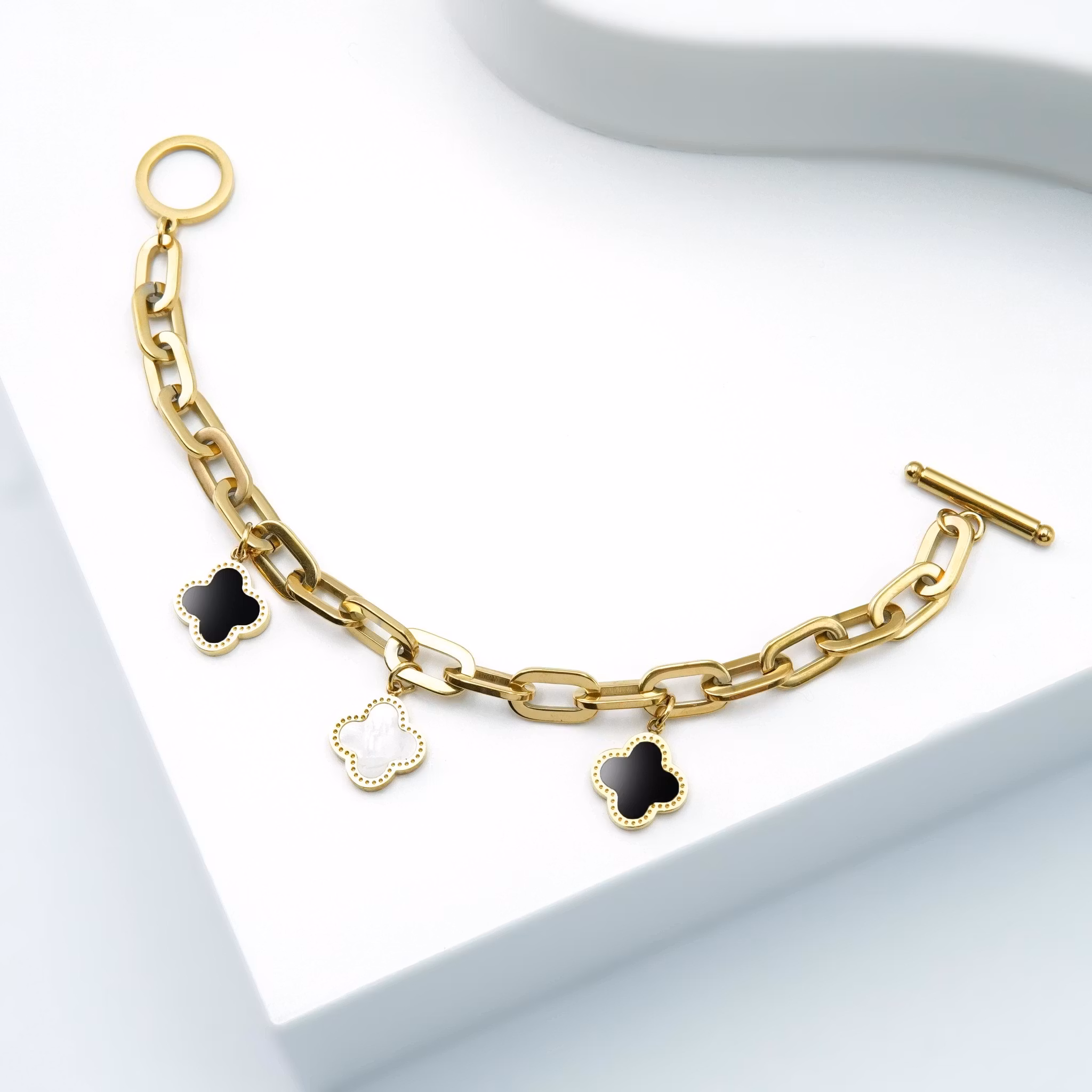 3 Clover Confident Snappy - Armband Dam Gold Edition - SWEVALI