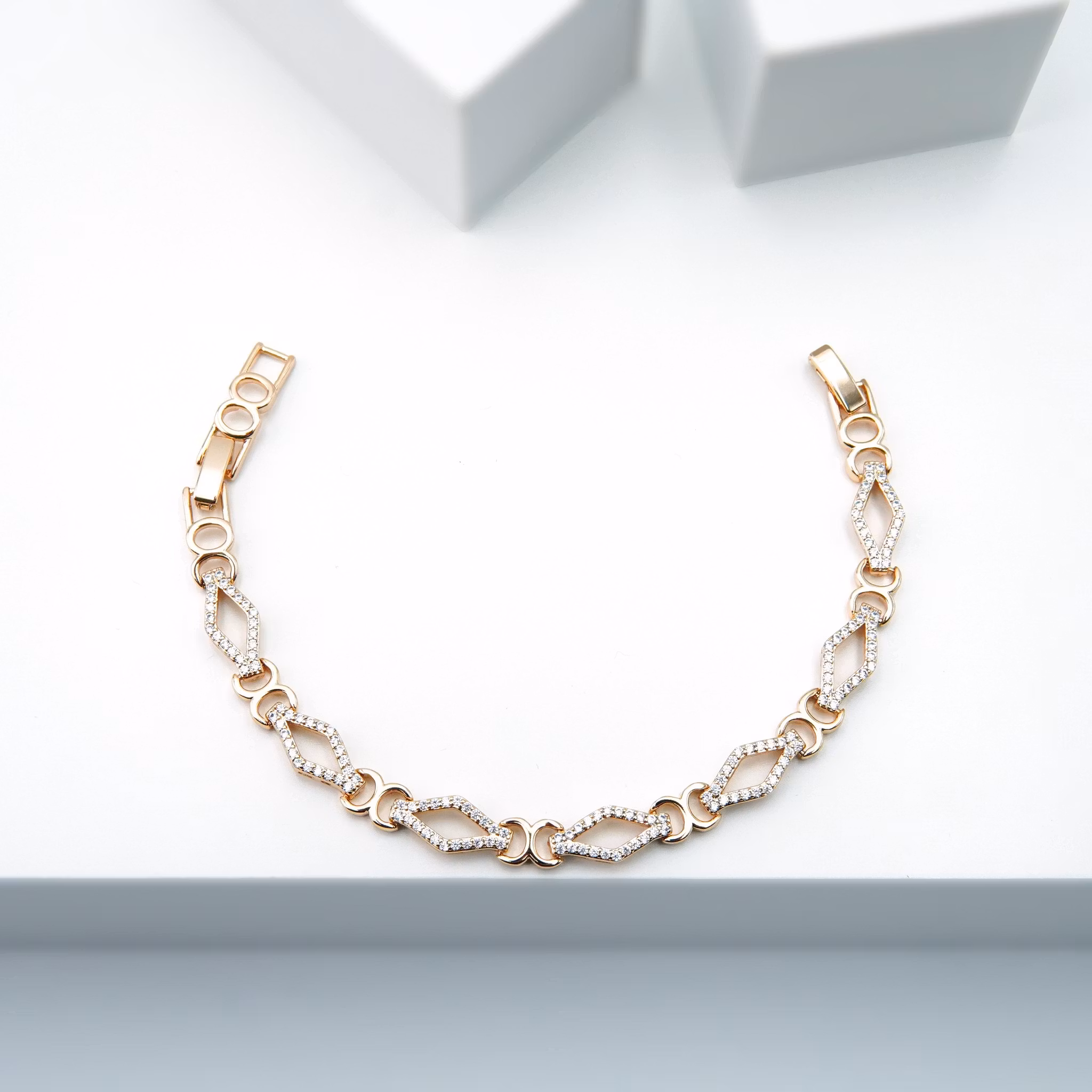 6 Losange Le diamant - Armband Dam Rose Gold Edition - SWEVALI