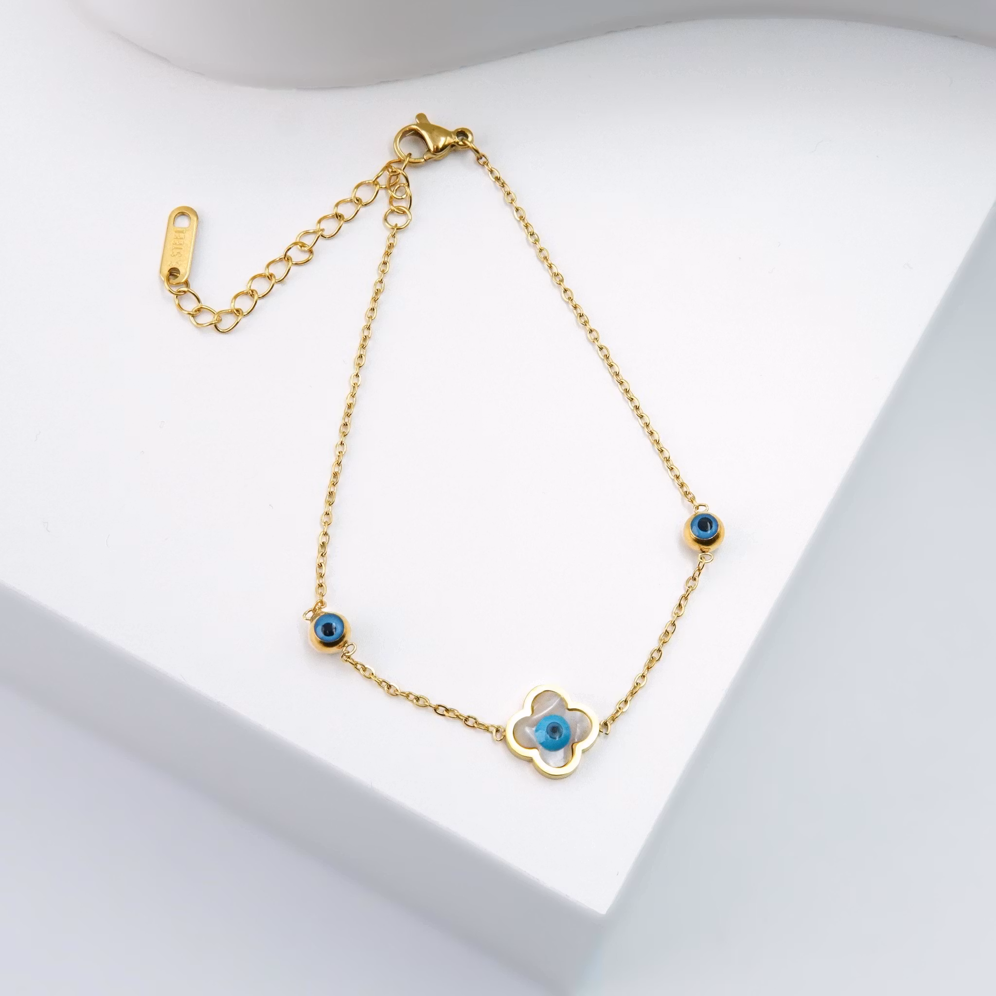 3 Clover Lucky Protection - Armlänk Dam Gold Edition - SWEVALI