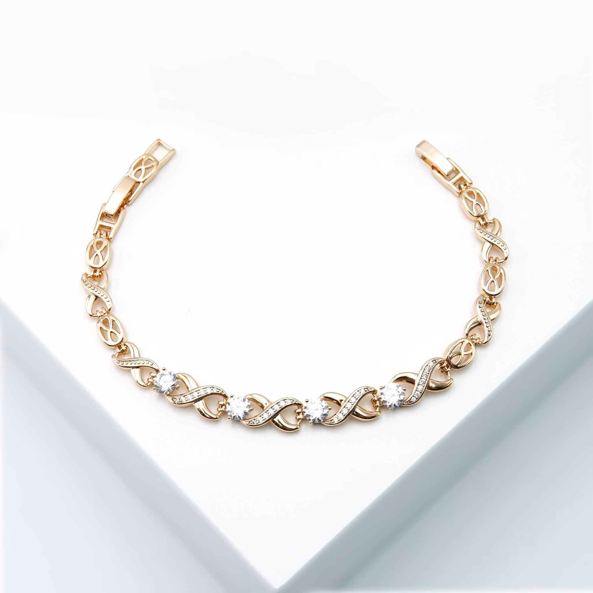 3 Infinity Legacy Diamond - Armband Dam Rose Gold Edition - SWEVALI