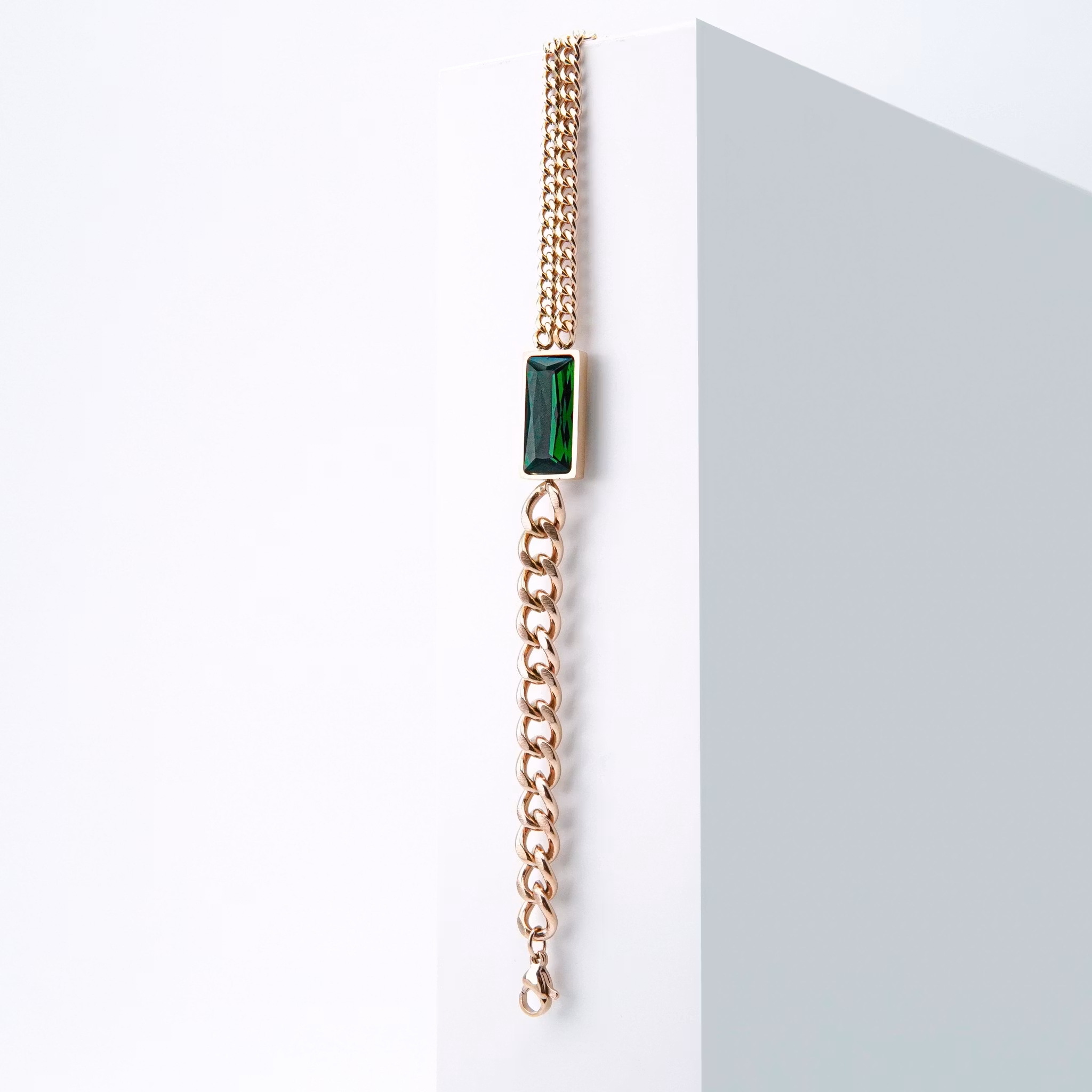 Emerald Lake Green - Armband Dam Rose Gold Edition - SWEVALI