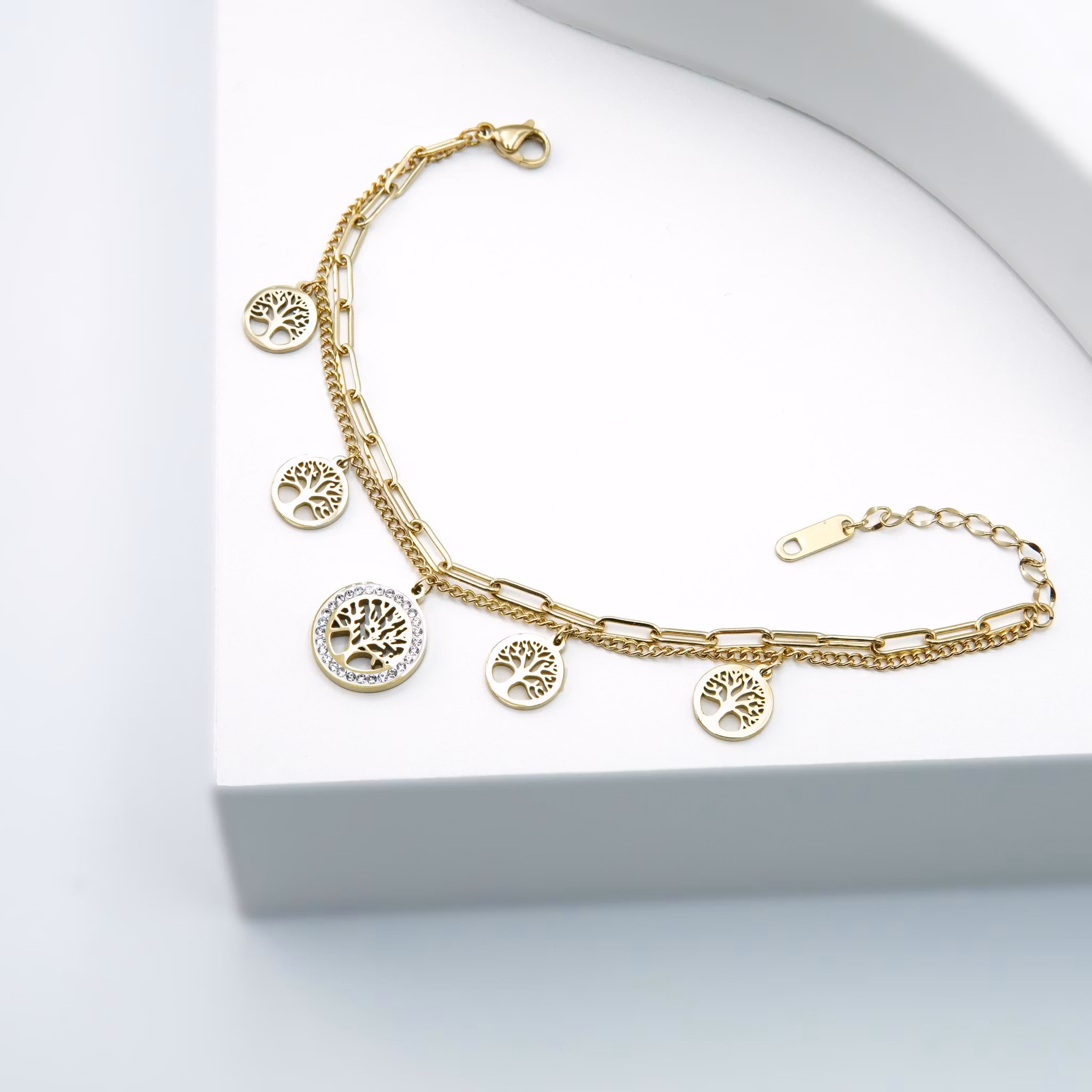 1 Tree Of Life Intimate - Armlänk Gold Edition - SWEVALI