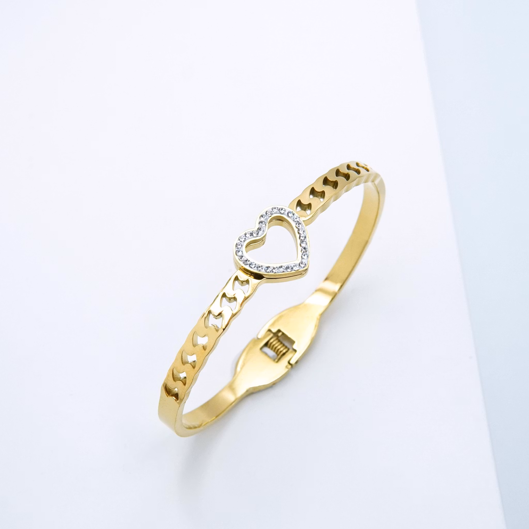 3 Sweet Heart - Armband Dam Diamond Gold Edition - SWEVALI