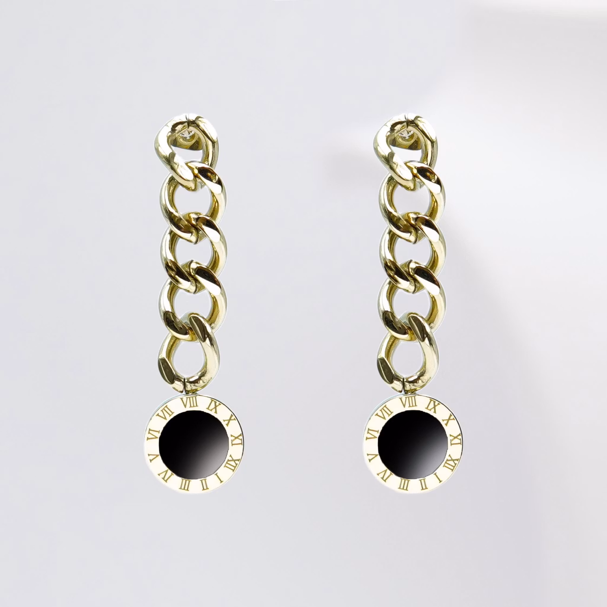 1 Era Elegance Women Confident - Gold Edition Hängande Länkörhängen - SWEVALI