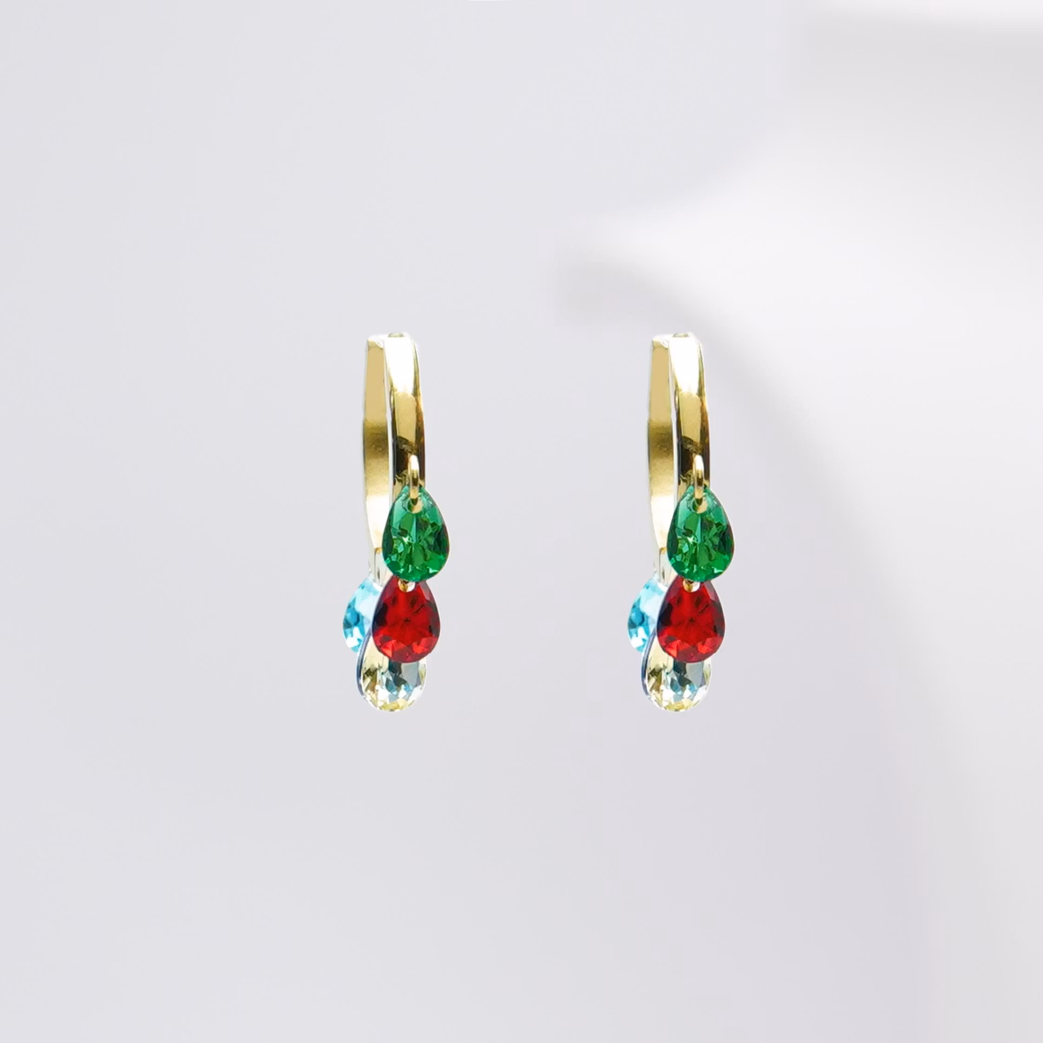 2 Spanish Dance - Gold Edition Diamant Örhängen - SWEVALI