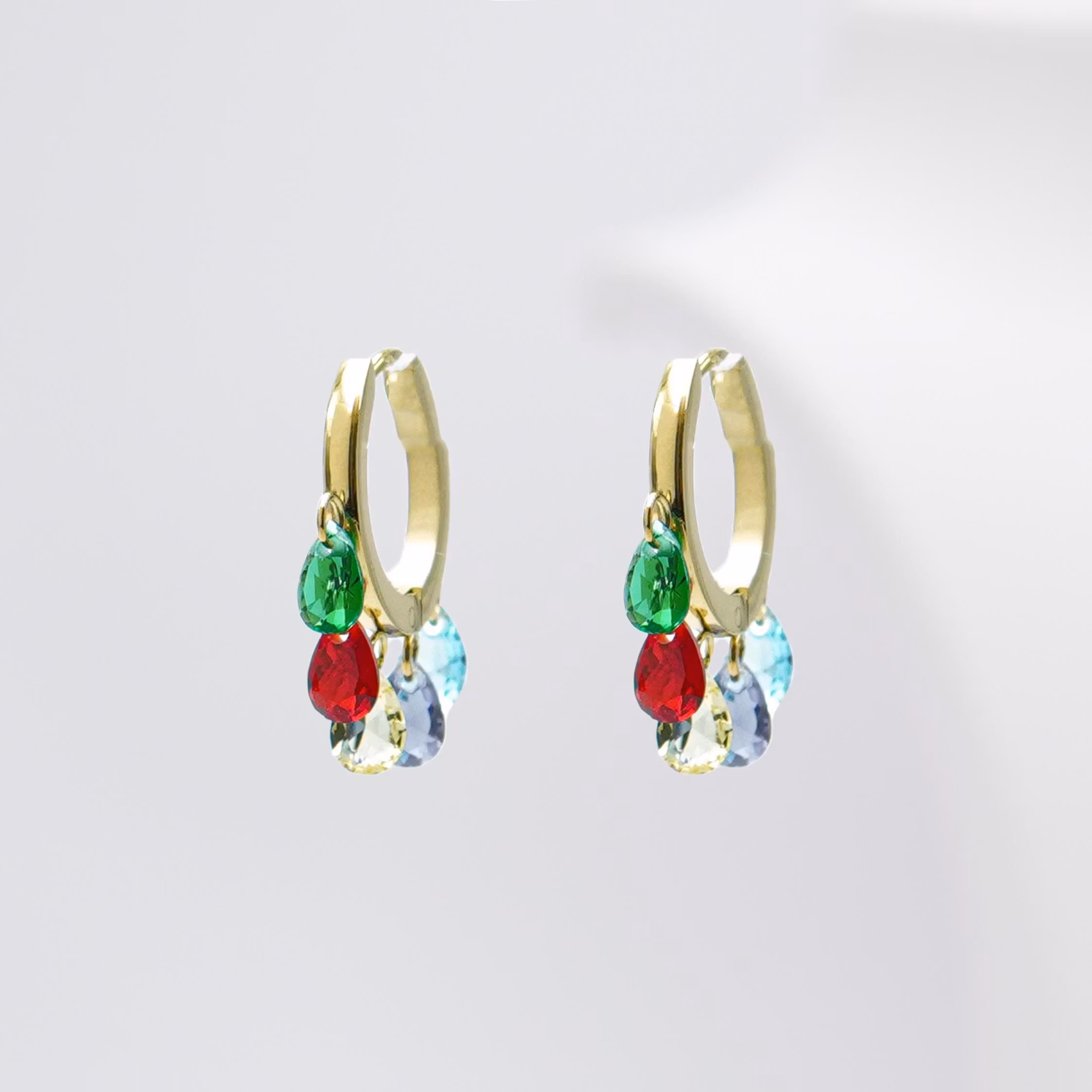 1 Spanish Dance - Gold Edition Diamant Örhängen - SWEVALI