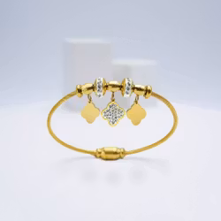 18K Guldpläterad - Clover Flamenco - Gold Edition Armband Dam - SWEVALI
