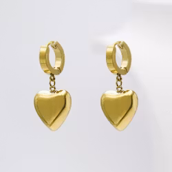 18K Guldpläterad - Woman Brave Heart - Gold Edition Örhänge Dam - SWEVALI