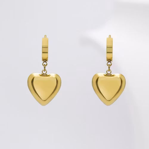 18K Guldpläterad - Woman Brave Heart - Gold Edition Örhänge Dam - SWEVALI