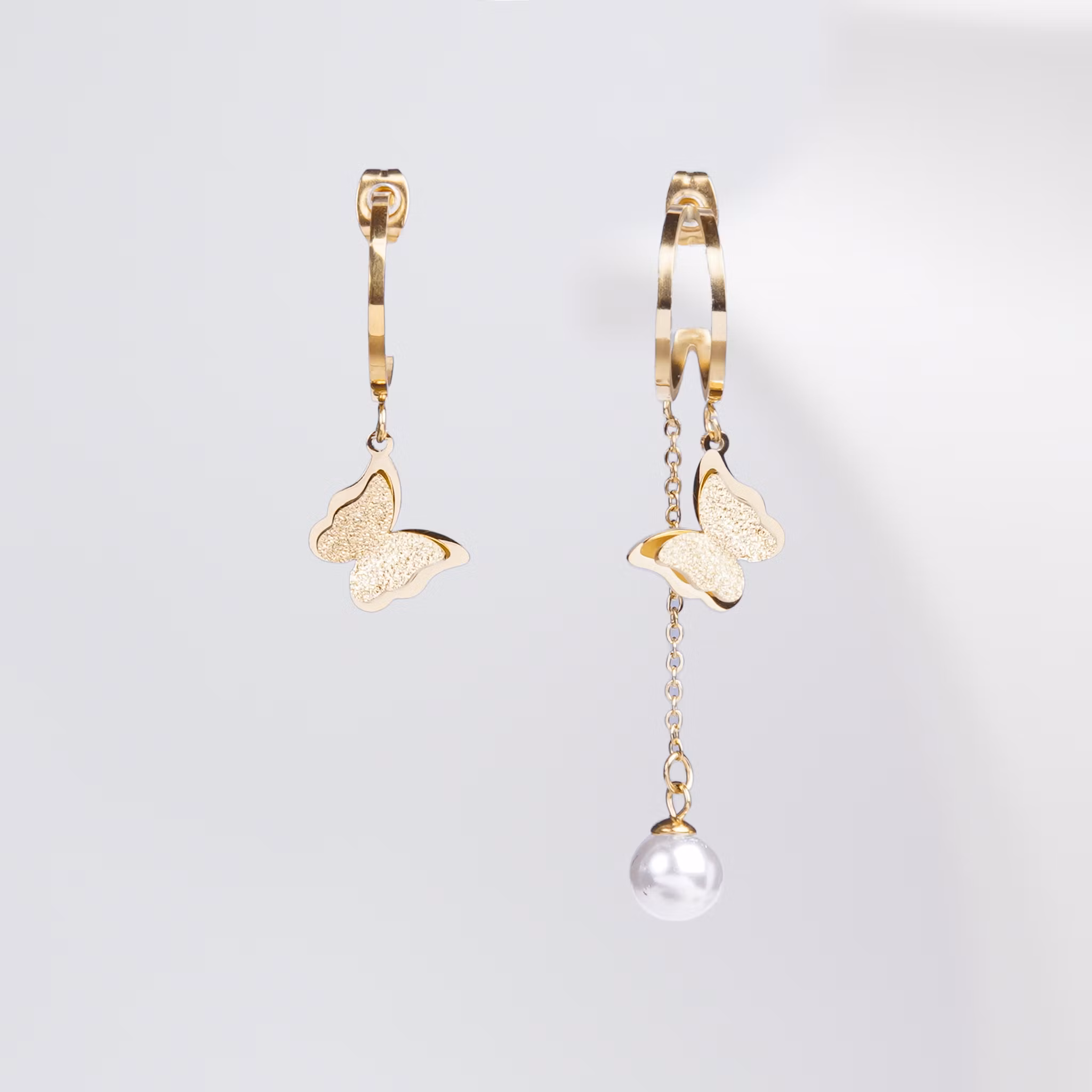 Butterfly Solo Pearl - Gold Edition Örhänge Dam - SWEVALI