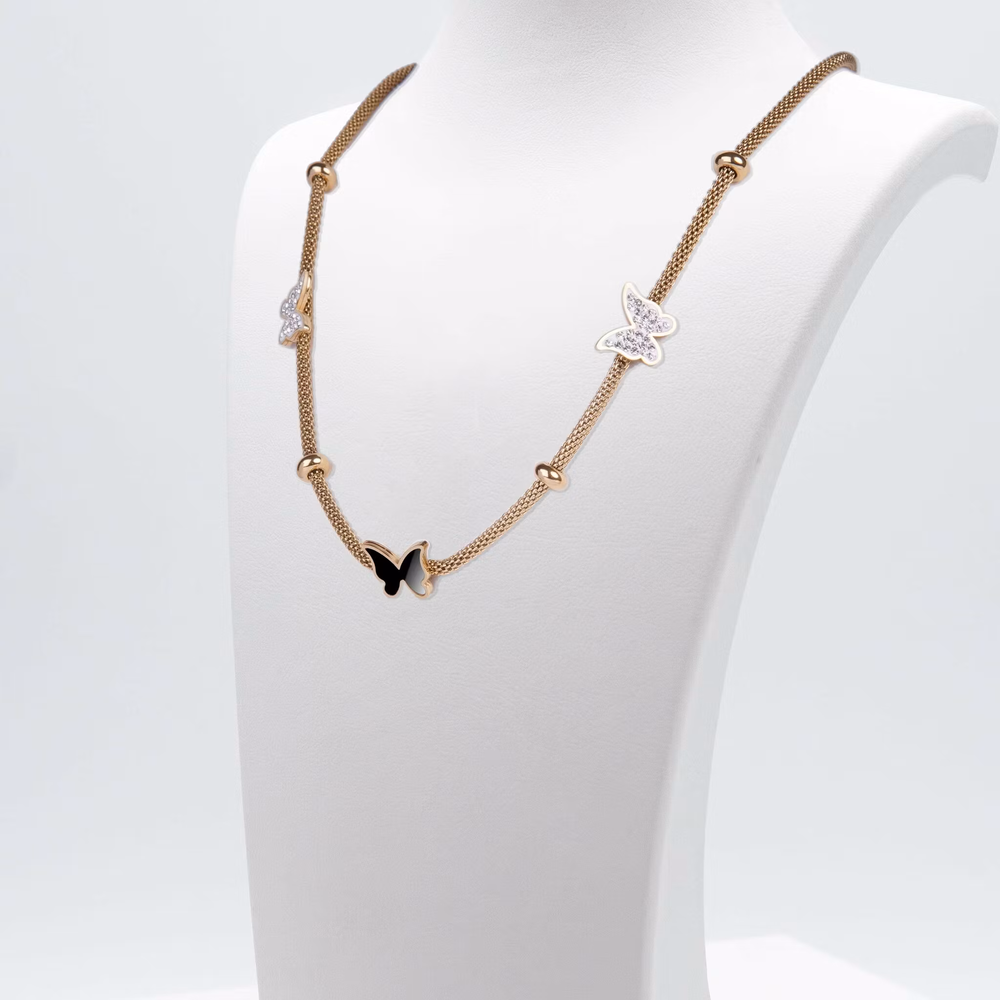 2 Butterfly New Age - Gold Edition Halsband Dam - SWEVALI