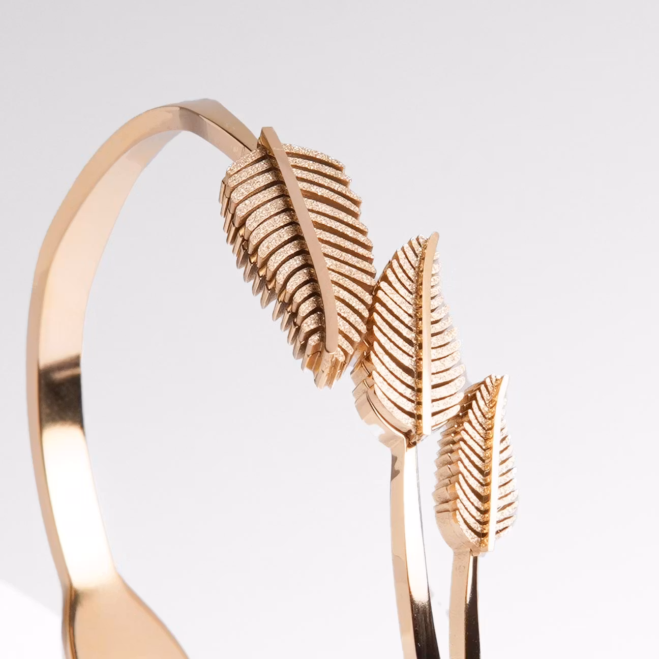 18K Guldpläterad - Palmes d'or de SWEVALI Gold Limited Edition - Armband Dam - SWEVALI